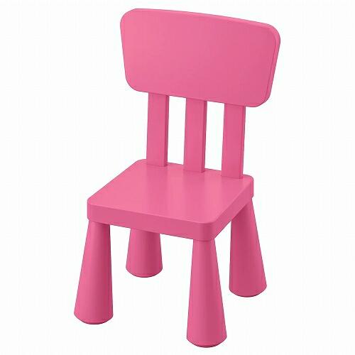 IKEA イケア 子ども用チェア 室内 屋外用 ピンク n60382322 MAMMUT マンムット