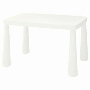 IKEA イケア 子ども用テーブル 室内 屋外用 ホワイト 白 77x55cm n70365176 MAMMUT マンムット｜clair-kobe