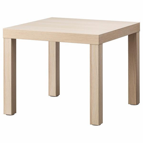 IKEA イケア サイドテーブル  ホワイトステインオーク調 55x55cm n70431534 L...