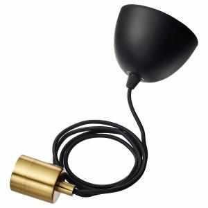 イケア（IKEA） ペンダントランプ ランプ3個付き ブラック m30364782