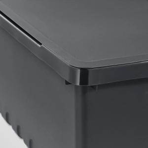 IKEA イケア 収納ボックス ふた付き ブラ...の詳細画像1