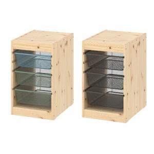 イケア（IKEA） イケアインサート 引き出し2段 ハイグロス ホワイト