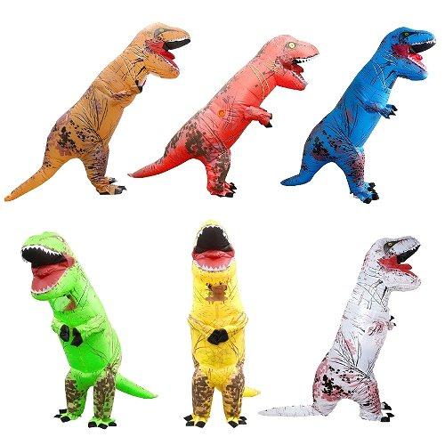 Star Clair 【6色展開】膨らむ恐竜コスチューム 恐竜着ぐるみ ティラノサウルス 怪獣 ハロ...