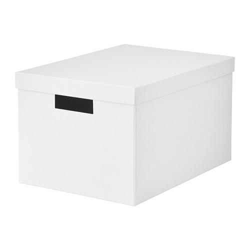 IKEA イケア 収納ボックス ふた付き ホワイト 白 25x35x20cm z20395425 T...