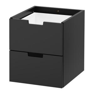 イケア（IKEA） キャビネット（引き出し×2） ホワイト 70x35x35cm
