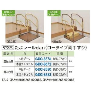 リフォーム商品 マツ六 たよレールｄａｎ　ロータイプ BZD-07WD　木目ダーク｜clair