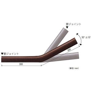 曲り手すり(階段下端用) / 1本入り 色：WLB木目ライトブラウン 31556906 積水樹脂