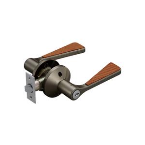 リフォーム用品 マツ六 兼用バリアフリーレバーHB鍵付錠 EL5060-35MH-UMB アンバー+...