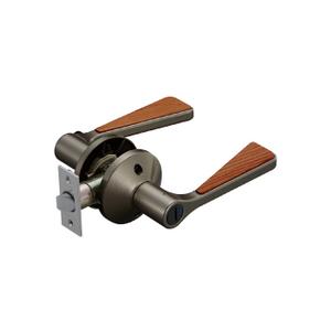 リフォーム用品 マツ六 兼用バリアフリーレバーHBトイレ錠 EL5060-4MH-UMB アンバー+...