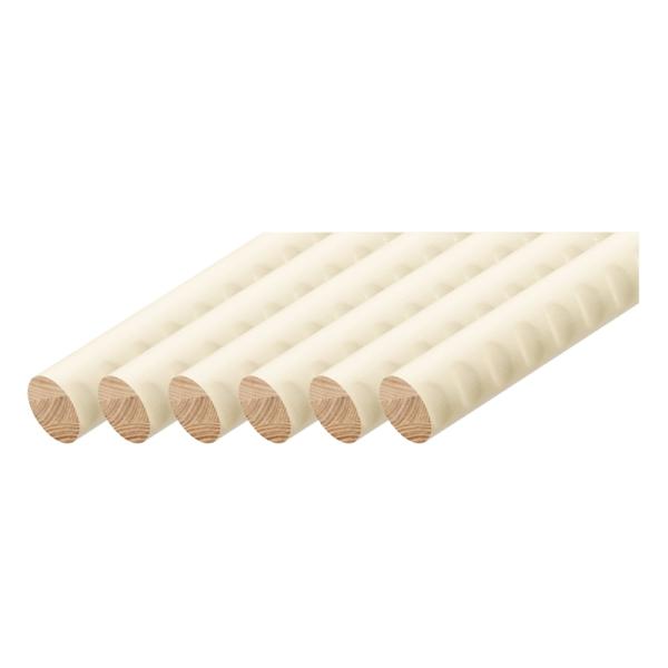 ＢＡＵＨＡＵＳ　３２　アッシュ丸棒ディンプルツキ, ＢＥ−１４４　　ホワイト　４Ｍ　　　（０４０１２...