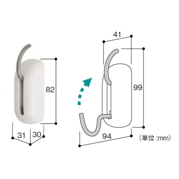点滴フック タイプ：壁面式 / 1個入り 39449852 TOSO