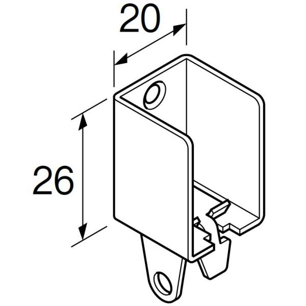 ニューリブ 壁面ブラケットB / 1個入り 39449222 TOSO