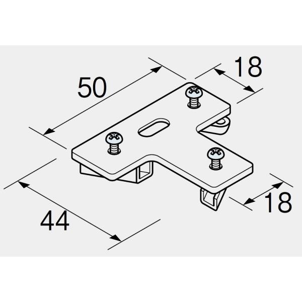 ニューリブ T型止め金具 / 1個入り 39449255 TOSO