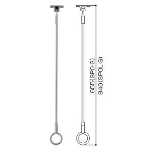 ホスクリーン SPO型 高さ：840mm / 1本入り SPOL-S 18978993 川口技研