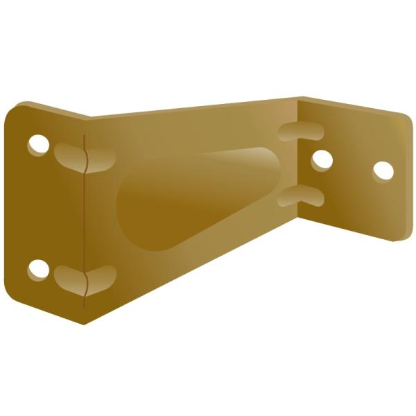 ギケン　Ｇ型面格子　（ブロンズ）, 壁付けブラケット　　Ｇ−ＫＢ−４　（４コイリ）, 193-976...