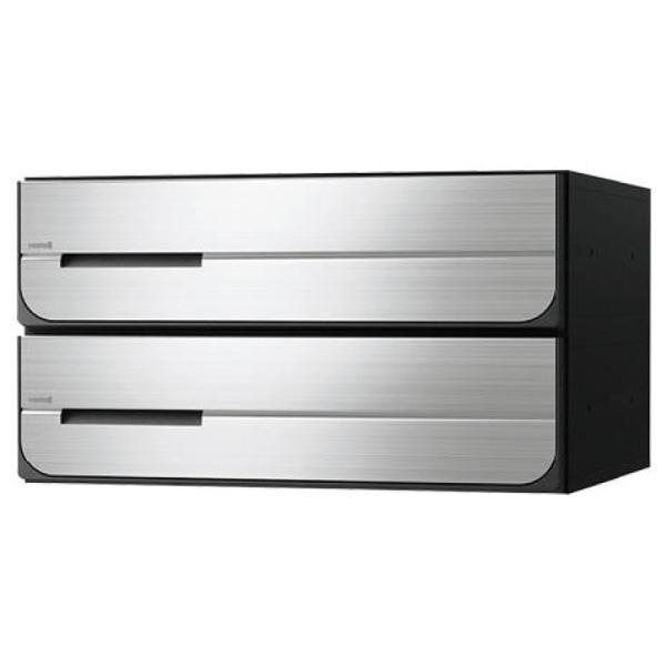 Ｄ−ＡＬＬ集合ポスト　前入後出, ＫＳ−ＭＢ４１０２ＰＵ−３ＬＫ−Ｓ　３段　ステンレス, 236-0...