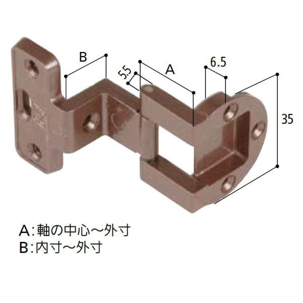 取替用アングル丁番 A：16 × B：15 / 1個入り 25709106 aiai