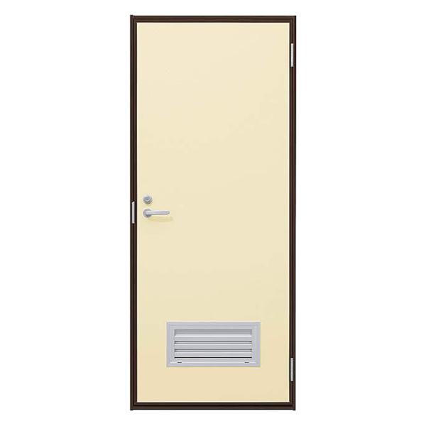 YKK AP 2HD フラッシュドア ガラリ付き ランマなし 半外付型 79618 W：796mm ...