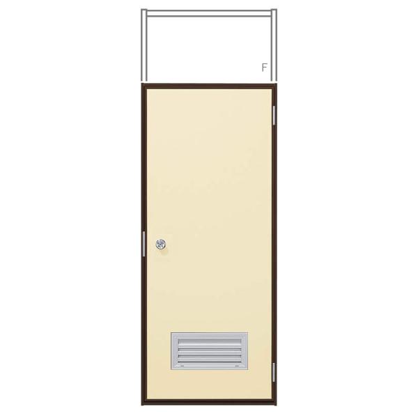 YKK AP 2HD フラッシュドア ガラリ付き ランマ付き 内付型 特殊オーダー W：569〜93...