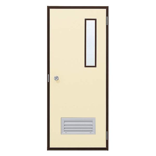 YKK AP 2HD フラッシュドア ガラリ・小窓付き ランマなし 半外付型 特殊オーダー W：56...