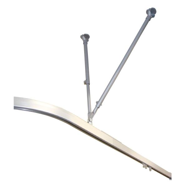 トーソーニューリブ　レールのみ, ２ｍ　アルミナチュラル, 394-4901