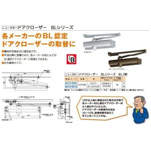 リフォーム用品 ニュースター ドアクローザーBLシリーズ BL-I型 K-P73BL シルバー 45...