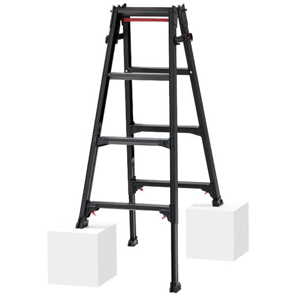 ハセガワ　ブラックレーベル脚部伸縮式脚立, ＲＹＺＢ−１２, 468-7252