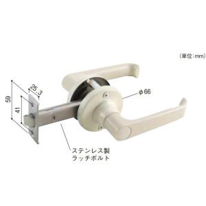 リフォーム用品 日中製作所 樹脂レバー 空錠 BS90 221-SB-IV-90 4820-4203