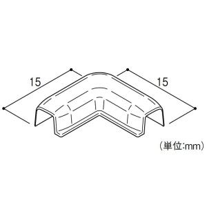 あんからプラス 小口隠し見切R出隅 / 1個入り 色：ホワイト PKRDW 49367371 フクビ