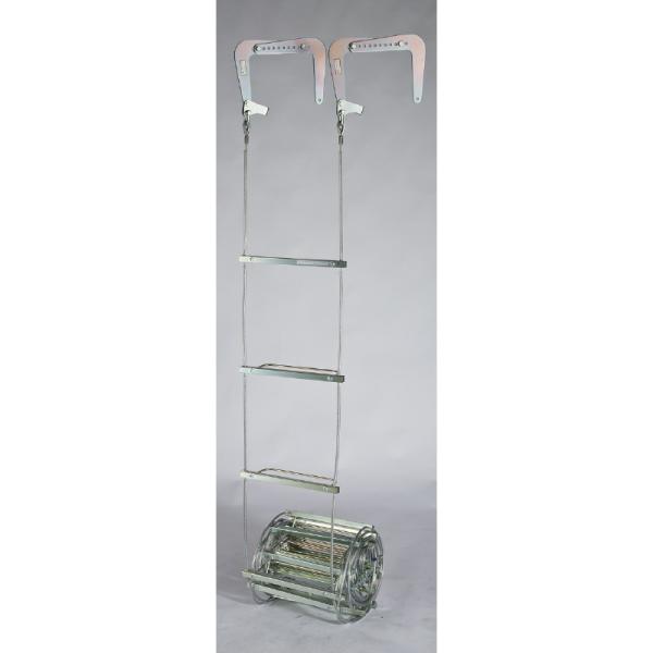 オリロー避難梯子　ワイヤーロープ式, ワイヤー５号　自在フック, 523-0290