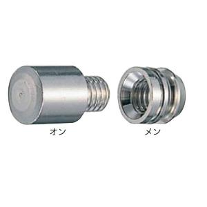 真鍮ダボハトメ FB-3 サイズ：9mm 形状：メン / 400個入り 52601920 シロクマ