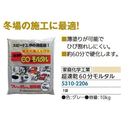 リフォーム用品 家庭化学工業 超速乾60分モルタル 10kg 53102206