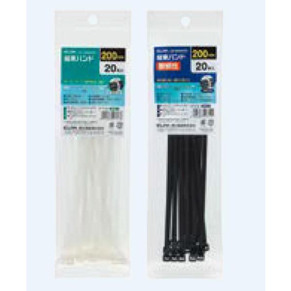 結束バンド 長さ：250mm × 幅：4.8mm / 入数：15本入り 色：ホワイト 6640355...