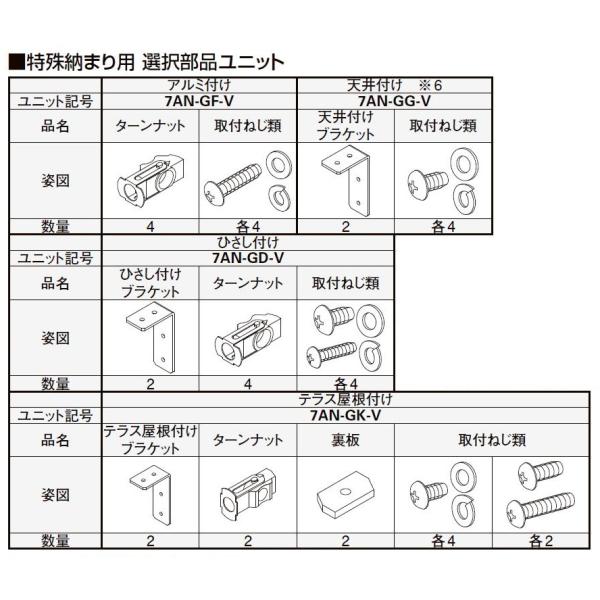 天井付けブラケット 2個入り 7AN-GG-V アウターシェード/2020用 オプション YKK A...