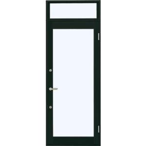 7TD 店舗ドア 片開き ランマ付き 2ロック仕様 Low-E複層ガラス仕様 中桟なし W：868m...