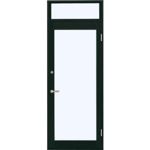 7TD 店舗ドア 片開き ランマ付き 1ロック仕様 一般複層ガラス仕様 中桟なし W：868mm ×...