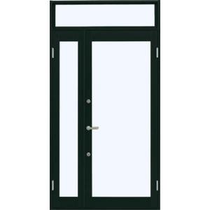 7TD 店舗ドア 親子 ランマ付き 2ロック仕様 一般複層ガラス仕様 中桟なし W：1,235mm ...
