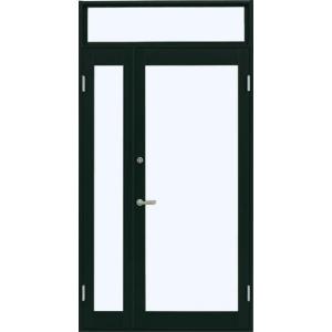 7TD 店舗ドア 親子 ランマ付き 1ロック仕様 一般複層ガラス仕様 中桟なし W：1,235mm ...