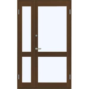 7TD 店舗ドア 親子 ランマなし 1ロック仕様 単板ガラス 中桟付き W：1,235mm × H：...