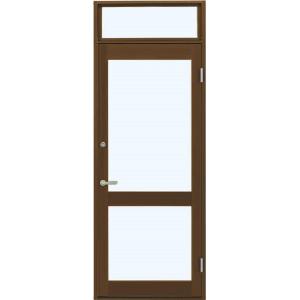 7TD 店舗ドア 片開き ランマ付き 1ロック仕様 単板ガラス 中桟付き W：868mm × H：2...