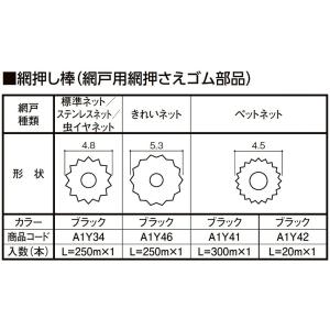 網押し棒 ペットネット用 L＝20m / 1本 A1Y42 網戸用網押さえゴム LIXIL リクシル...