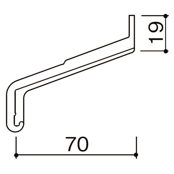 エンドキャップC / 出幅70mm用 入数：50個 製品色：ブラック A3X26(50) LIXIL...
