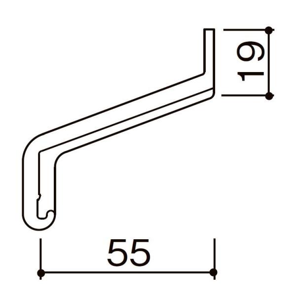 エンドキャップB / 出幅55mm用 入数：50個 製品色：シャイングレー A9X25(50) LI...