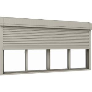 防火戸サーモスx 半外付型 シャッター付引違い窓 住宅設備 4枚建て 半外付型 複層ガラス アルゴンガス標準 手動 2514 2514 W 2 550mm H 30mm 19年12月末仕様変更の為販売終了 Bksmx Ar Sh Hyou S 2514 Clair