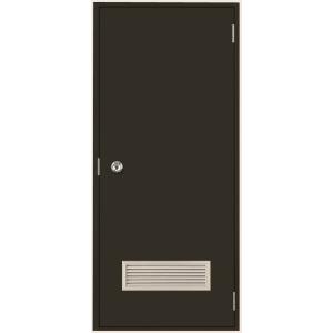 ロンカラーフラッシュドア ガラリ付き ランマなし 半外付型 0820 W：803mm × H：1,9...