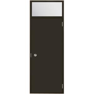 ロンカラーフラッシュドア フラット ランマ付き 3方枠半外付型 特注サイズ W 409〜850mm ...