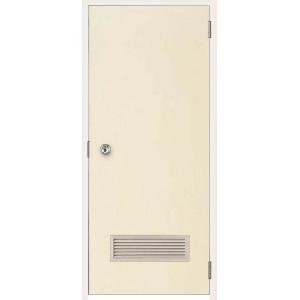 ロンカラーフラッシュドア ガラリ付き ランマなし 3方枠内付型 特注サイズ W：600〜850mm ...