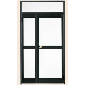 クリエラガラスドア 半外付型三方枠仕様 中桟付き 親子ランマ付き 特注サイズ W：806〜1,855...