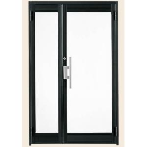 クリエラガラスドア 半外付型三方枠 1枚ガラス仕様 親子ドア 特注サイズ W：806〜1,855mm...