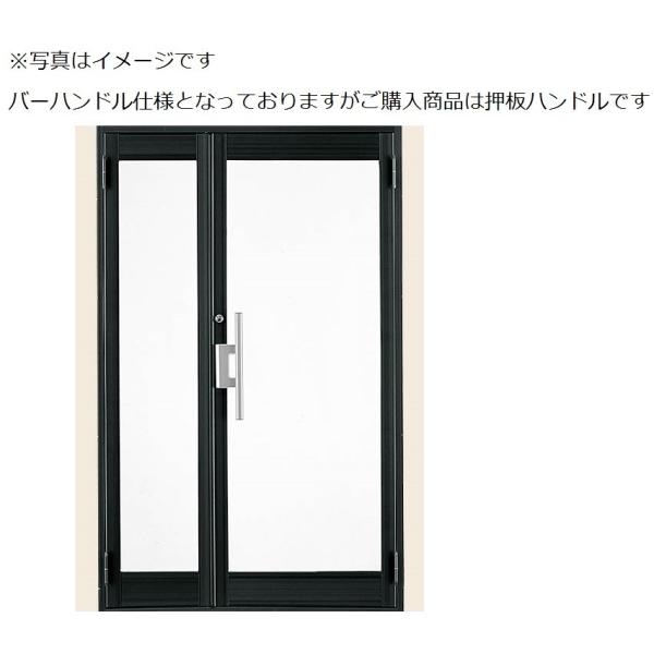 クリエラガラスドア 親子 内付型 1枚ガラス仕様 押板把手 1219 W : 1240mm × H ...